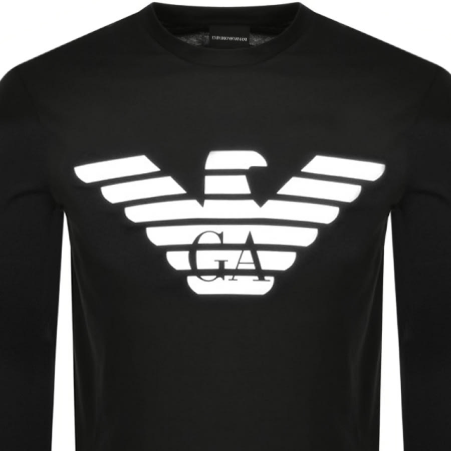 Alternative Image for ProductEmporio Armani Long Sleeve T Shirt Black2